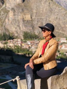 Minha Linda em Ollantaytambo no Vale Sagrado dos Incas no Peru