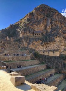 Ollantaytambo no Vale Sagrado dos Incas no Peru